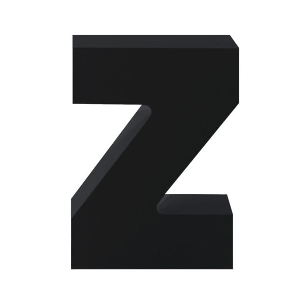 AP Letra Decorativa MDF - Letra Z  15x18  Negra