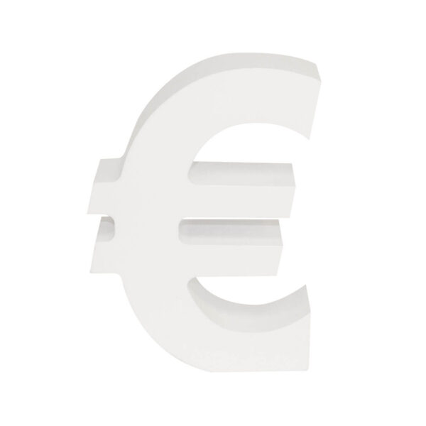 AP Letra Decorativa MDF - Simb. € 7x10  Blanca