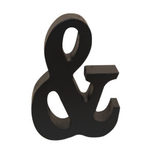AP Letra Decorativa MDF - Simb. & 7x10  Negra