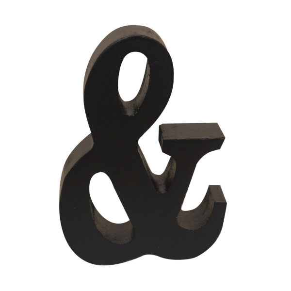 AP Letra Decorativa MDF - Simb. & 7x10  Negra