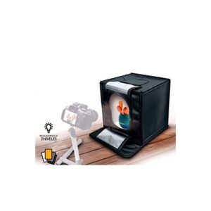 Fotima Iluminación Kit Mini Estudio 70x70 con Iluminación LED