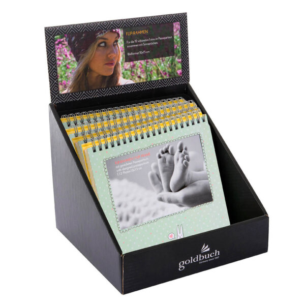 Goldbuch Display flip frame Cuteness 18x16 cm con 6 x 12 hojas varios diseños 10x15