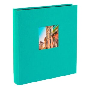Goldbuch Bella Vista Álbum de Pegar 30x31 cm 60 hojas negras Turquesa