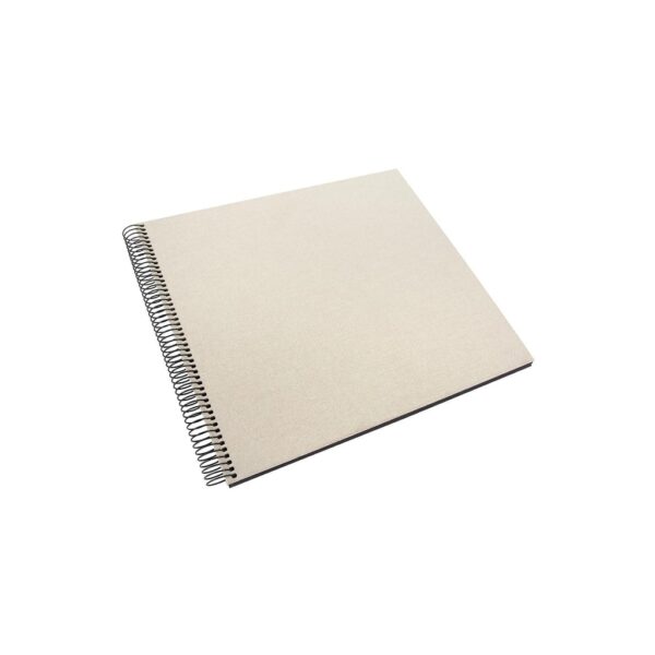 Goldbuch Bella Vista Álbum de Pegar 35x30 cm Espiral 40 hojas negras Gris