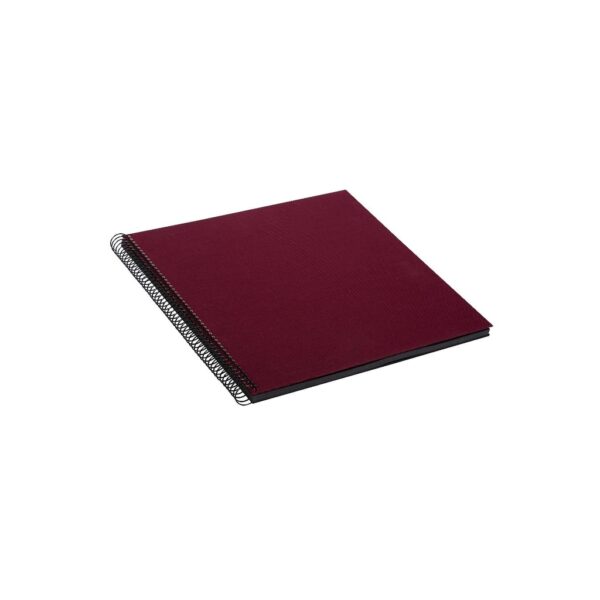 Goldbuch Bella Vista Álbum de Pegar 35x30 cm Espiral 40 hojas negras Burdeos