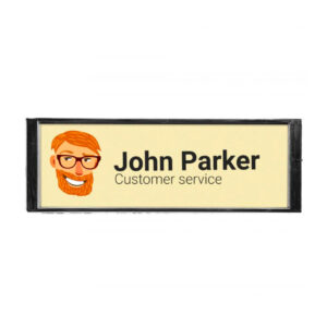 Gamax Identificador Personalizable Antracita 64x22 mm