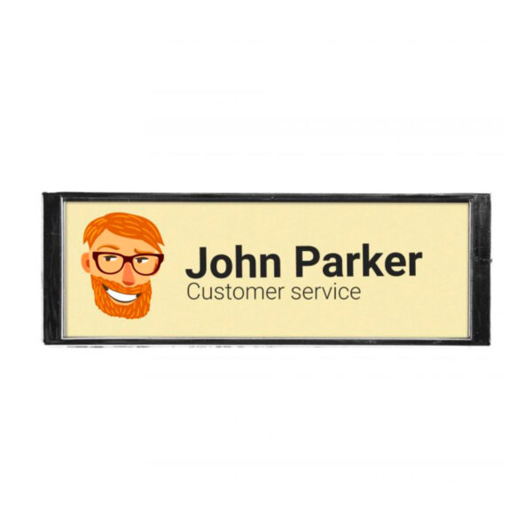 Gamax Identificador Personalizable Antracita 64x22 mm