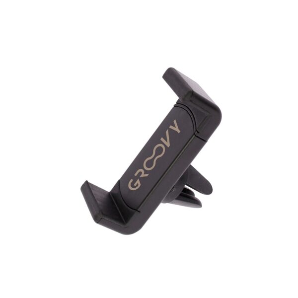 Groovy Soporte de Coche Rigido para rejilla ventilacion Negro Pack 5 u.