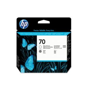 HP 70 Cartucho Tinta Cabezal Gris + Potenciador Brillo