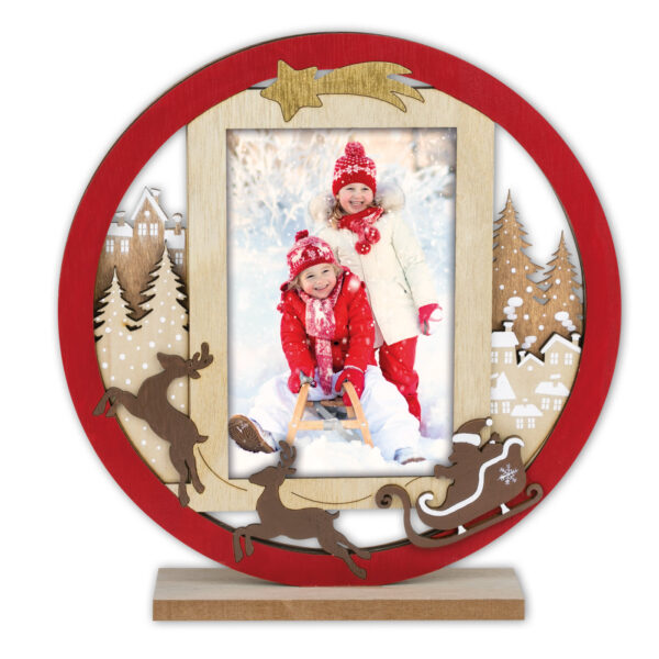 Zep Heidi  Marco Fotos Madera 10x15 cm (23x24) Rojo Navidad