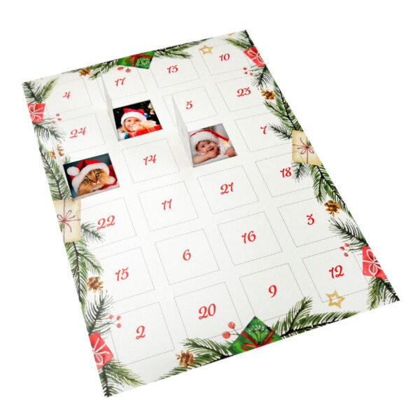 AP Sobre Calendario Adviento  acabado metálico modelo 3