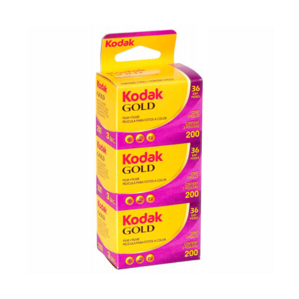 Kodak Gold 200-36 Película Negativo Color 35mm Tripack