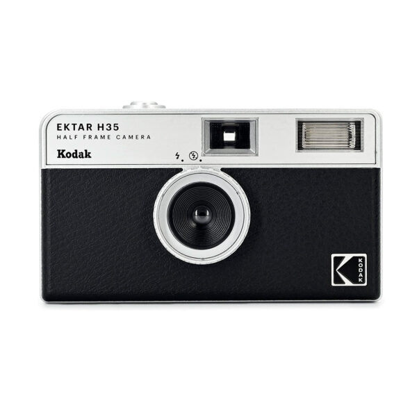 Kodak Ektar H35 Cámara Analógica 35mm Medio Formato Reusable con Flash Negra