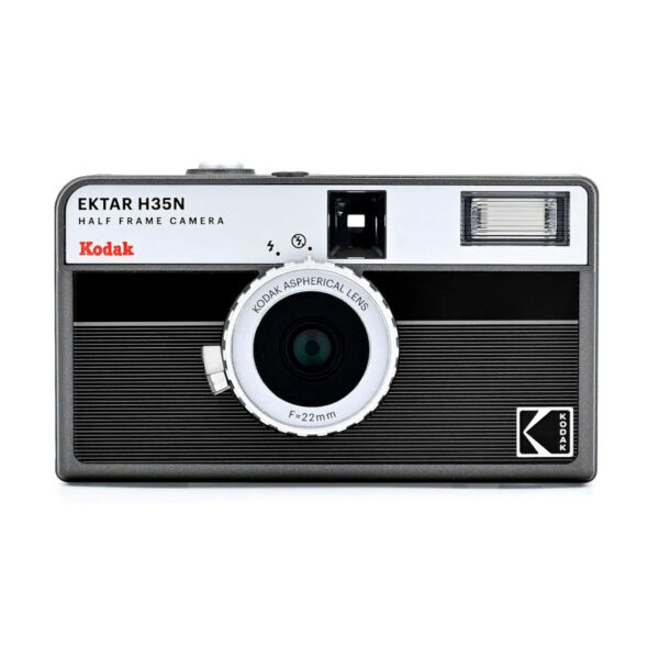 Kodak Ektar H35N Cámara Analógica 35mm Medio Formato Reusable con Flash Negra
