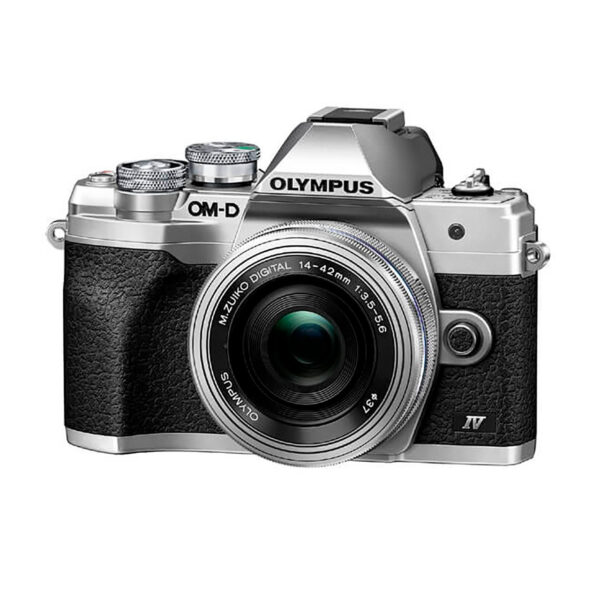 Olympus Cámara Evil OM-D E-M10 Mark IV Plata Objetivo14-42 EZ Plata