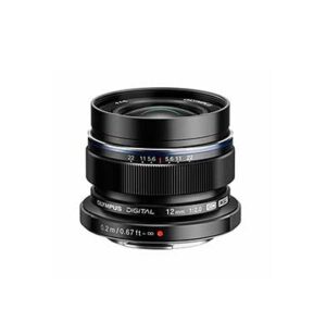 Olympus M.Zuiko Objetivo Digital Angular 12mm f/2.0 Negro (Metálico)