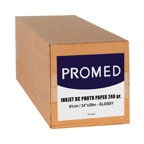 Promed Papel Inkjet RC Photo 240 gr.  24"/610mm x 30 Mts Brillo 1 Bobina