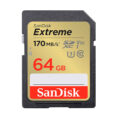 SanDisk Tarjeta Memoria SDXC  64Gb Extreme 170 Mb/s V30 UHS-I U3