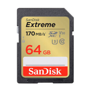 SanDisk Tarjeta Memoria SDXC  64Gb Extreme 170 Mb/s V30 UHS-I U3