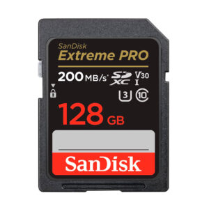 SanDisk Tarjeta Memoria SDXC 128Gb Extreme Pro 200 Mb/s V30 UHS-I U3