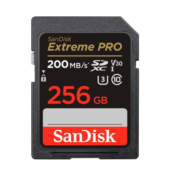 SanDisk Tarjeta Memoria SDXC 256Gb Extreme Pro 200 Mb/s V30 UHS-I U3