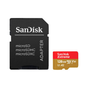 SanDisk Tarjeta Memoria SDXC Micro 128Gb Extreme 190Mb/s Clase 10 + Adaptador