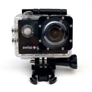 Swiss+Go Alpha Cámara Video Aventura Full HD 1080 Wi-Fi Negra + Accesorios