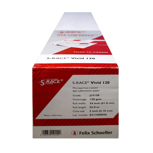 S-Race Papel Sublimación 120 gr. 24" 610mm x 55 mt 1 Bobina