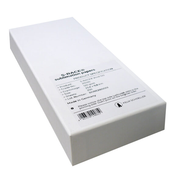 S-Race Papel Sublimación 120 gr. Tazas 238x98mm - Caja 250 Hojas