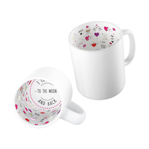 AP Taza Cerámica Personalizable 11oz Interior I Love