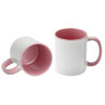 AP Taza Cerámica Personalizable 11oz Interior y asa Rosa
