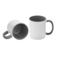 AP Taza Cerámica Personalizable 11oz Interior y asa Gris
