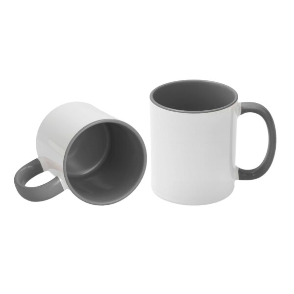 AP Taza Cerámica Personalizable 11oz Interior y asa Gris