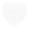 AP Puzzle Cartón Personalizable Corazón 19x19 cm 75 piezas Pack 10 u.
