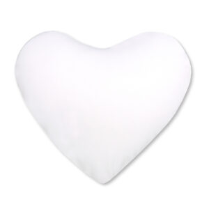 AP Cojin Funda Blanca Personalizable 37x37 Corazón tacto seda