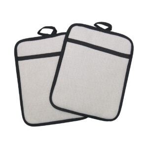AP Manoplas Cocina Personalizable 23x18 cm Lino 2 piezas