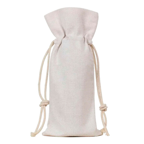 AP Bolsa Botella Vino símil Lino 340X145 mm