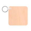 AP Llavero de Madera Natural 57x57x4 mm