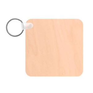 AP Llavero de Madera Natural 57x57x4 mm